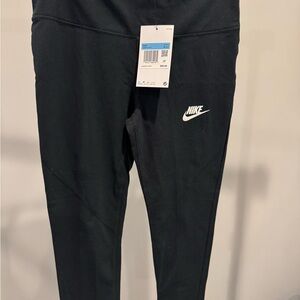 Nike Girls Black Leggings Athletic Performance Wear